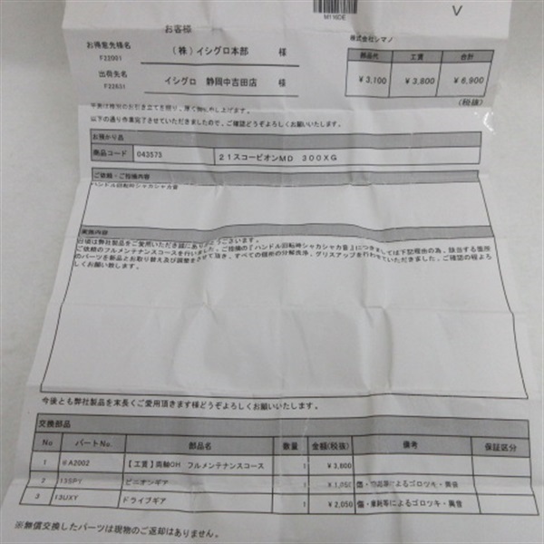 21スコーピオンMD300XG右